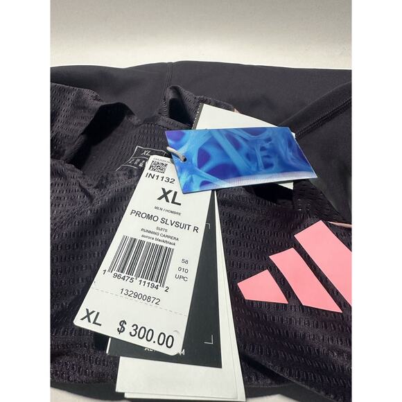 adidas Men's AdiZero Promo Speed Sprint Suit Rheon IN1132 Aurora/Black NWT SZ XL - Picture 4 of 4